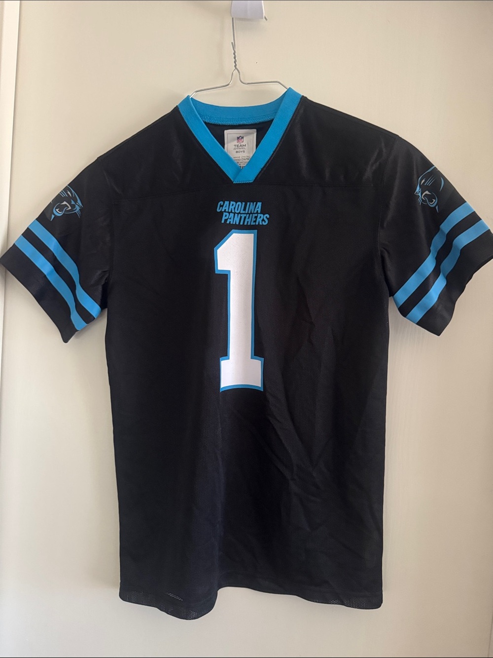 NFL Carolina Panthers Black & Blue #1 Kids Jersey